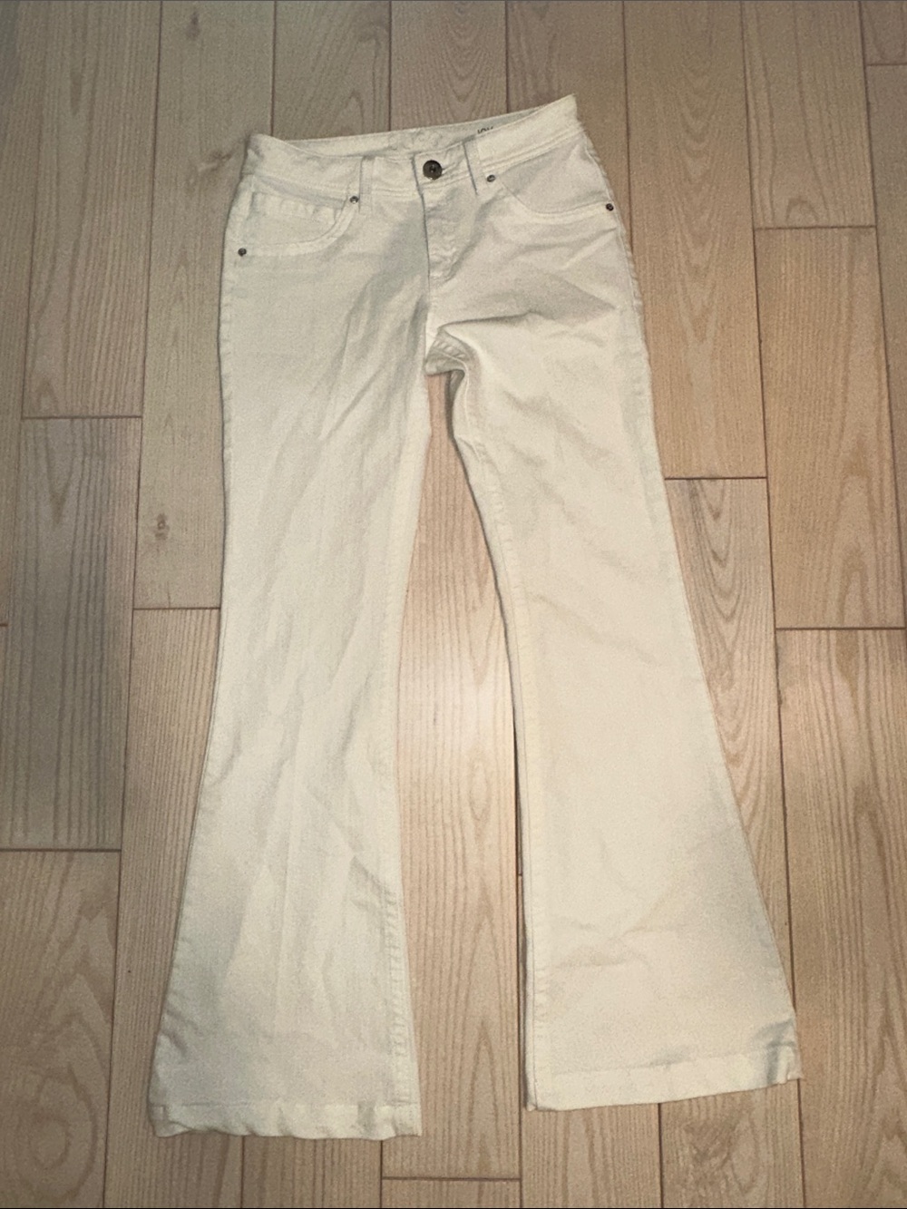 DL1961 Joy White High Rise Flare Jeans 27